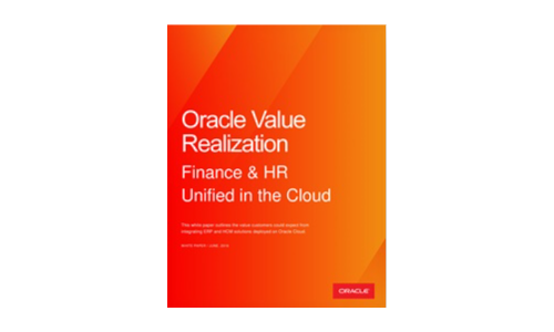 Oracle Value Realizowanie finansowe i zjednoczone HR w chmurze